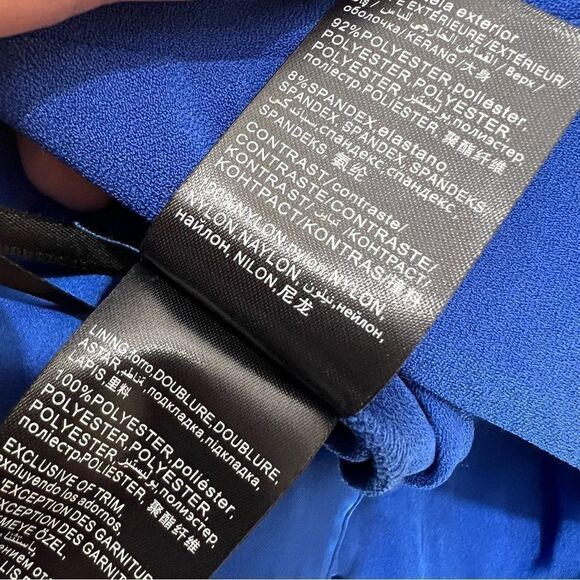 Bebe Desiree Hook & Eye Cobalt Blue Jumpsuit - Picture 7 of 15